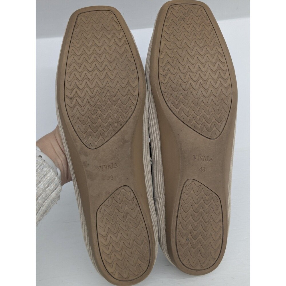Vivaia Margot Walker Lightweight Square Toe V-Cut Flats-Golden Almond Sz 11 - Picture 10 of 10